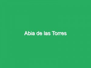 Abia de las Torres