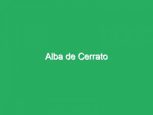 Alba de Cerrato