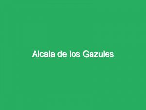 Alcala de los Gazules