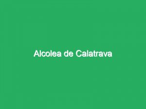 Alcolea de Calatrava