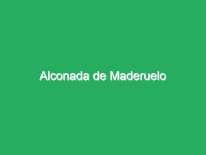 Alconada de Maderuelo