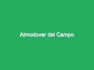Almodovar del Campo