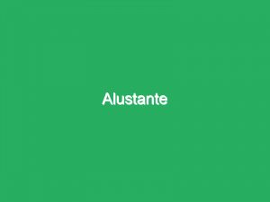 Alustante