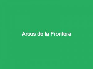 Arcos de la Frontera