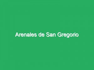 Arenales de San Gregorio