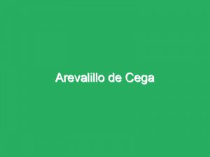 Arevalillo de Cega