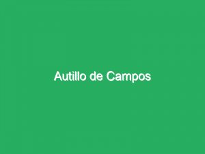 Autillo de Campos
