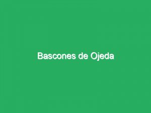 Bascones de Ojeda