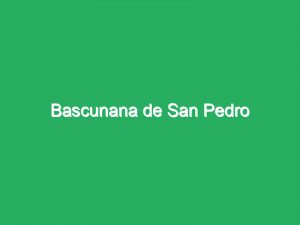 Bascunana de San Pedro