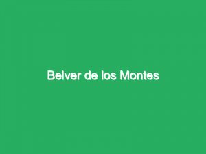 Belver de los Montes