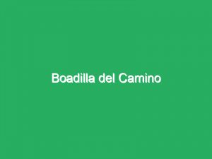 Boadilla del Camino