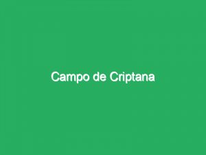Campo de Criptana
