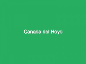 Canada del Hoyo