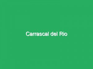 Carrascal del Rio