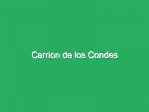 Carrion de los Condes