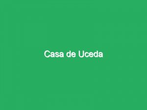Casa de Uceda