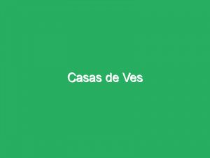 Casas de Ves