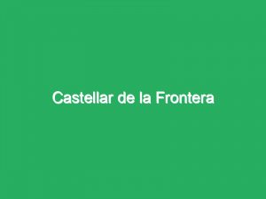 Castellar de la Frontera