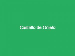 Castrillo de Onielo