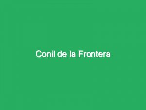 Conil de la Frontera