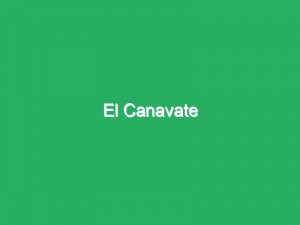 El Canavate