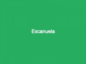 Escanuela