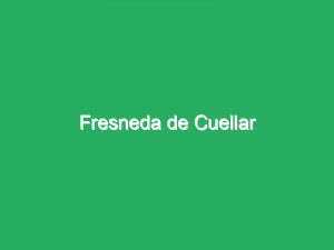 Fresneda de Cuellar