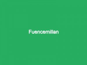 Fuencemillan