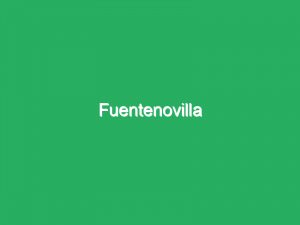 Fuentenovilla
