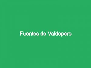 Fuentes de Valdepero