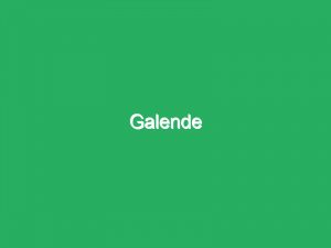 Galende