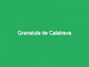 Granatula de Calatrava