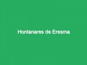 Hontanares de Eresma
