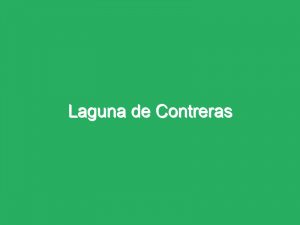 Laguna de Contreras