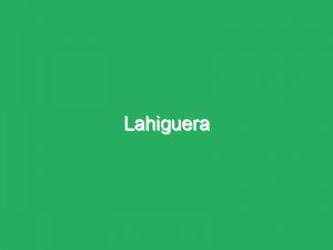 Lahiguera