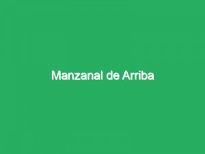 Manzanal de Arriba