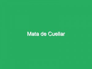 Mata de Cuellar