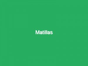Matillas