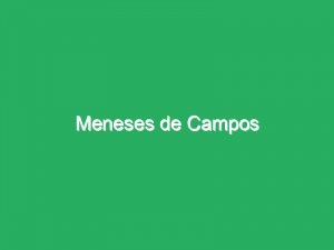 Meneses de Campos