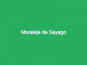 Moraleja de Sayago
