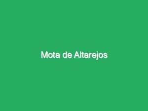Mota de Altarejos
