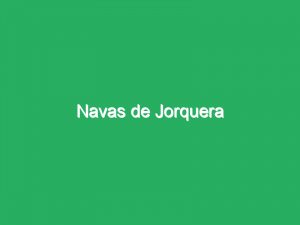 Navas de Jorquera