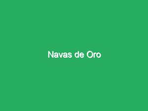 Navas de Oro