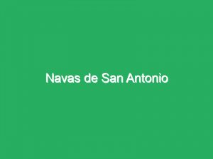 Navas de San Antonio