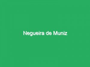 Negueira de Muniz