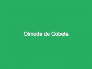 Olmeda de Cobeta