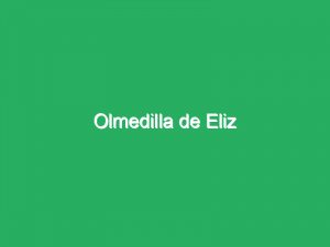 Olmedilla de Eliz