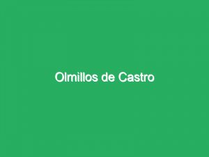 Olmillos de Castro
