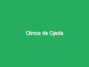 Olmos de Ojeda