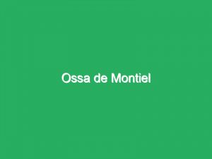 Ossa de Montiel